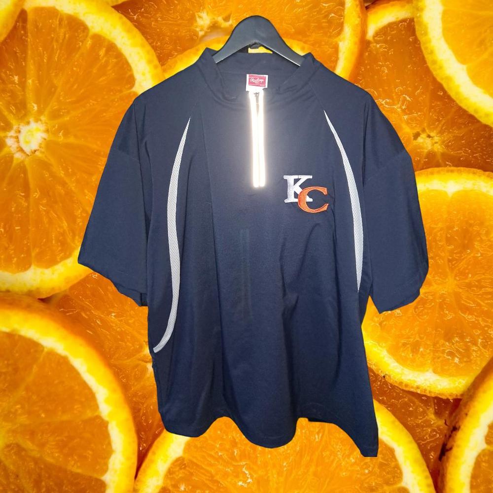 New Rawlings Kansas Chiefs Blue with Reflective Zipper Size Large